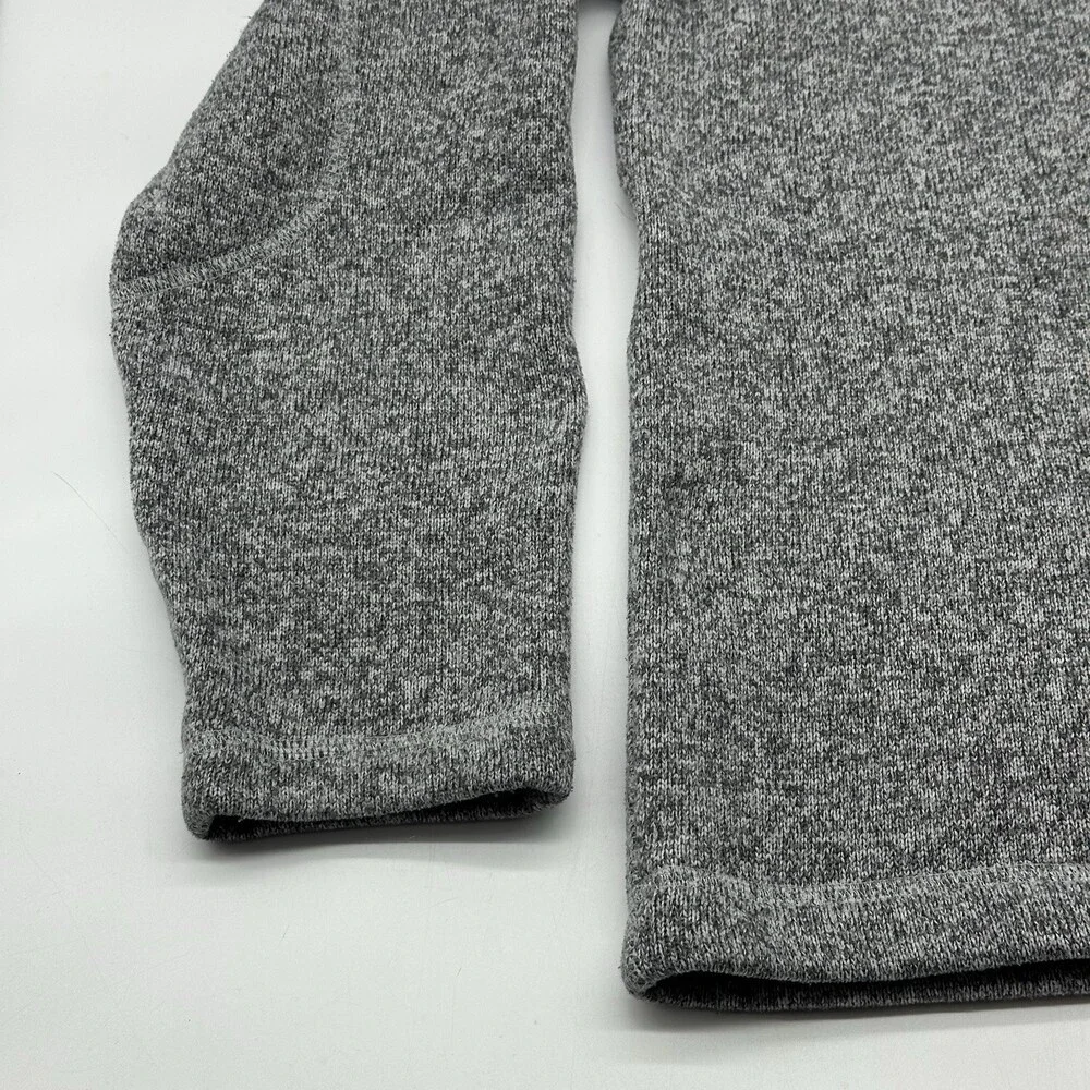 The North Face Gordon Lyons Mens Size Large Gray Fleece 1/4 Zip Pullover Sweater
